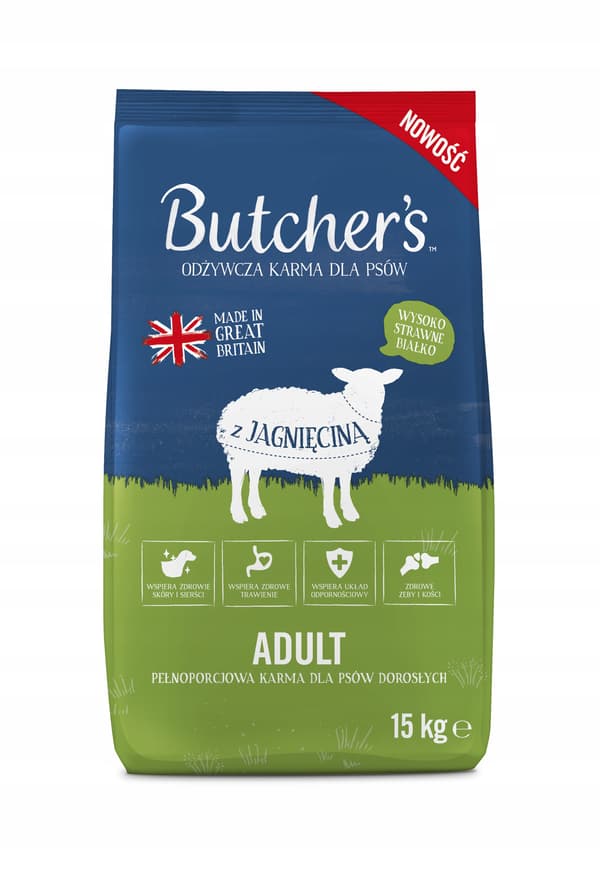 Butcher's Original Torrfoder för hundar 15 kg Lamm