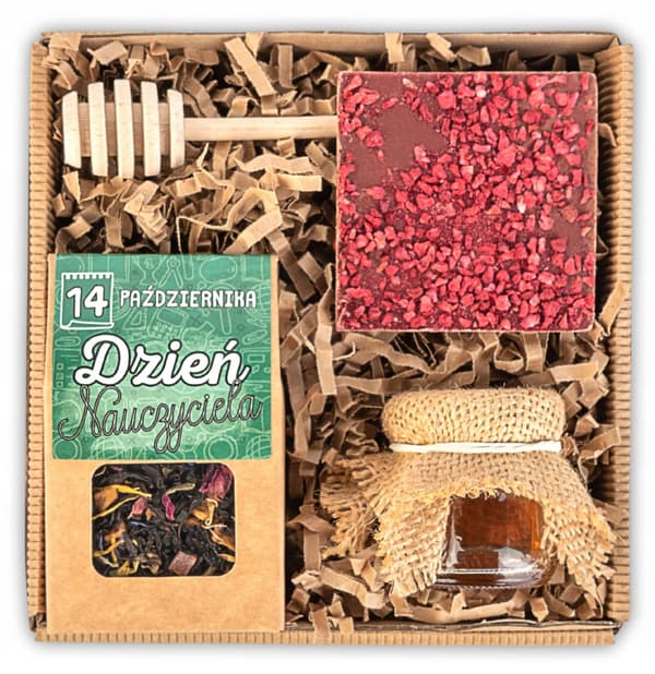 Gave til lærerdag chokoladesæt boks