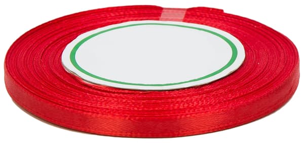 Satiininauha 6mm 32m punainen 1 kpl