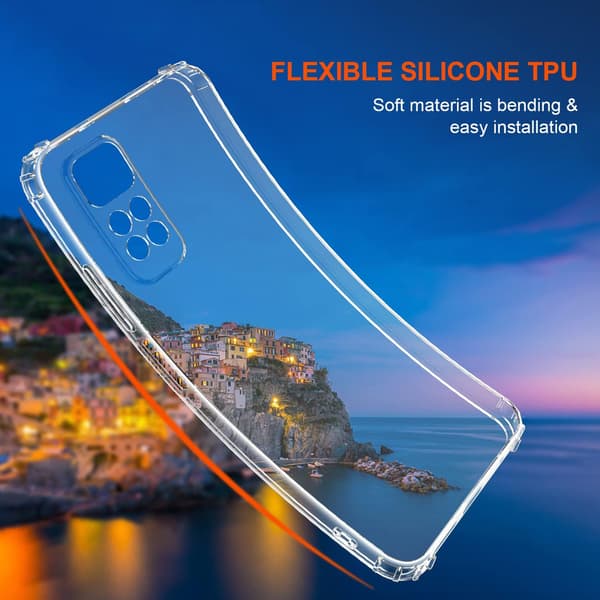 ETUI TIL XIAOMI REDMI NOTE 11/11S SILIKONE + 3x HÆRDET GLAS