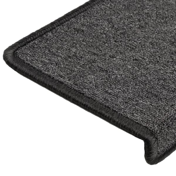 vidaXL Trappmattor 15 st 65x21x4 cm antracit rektangulära kanter