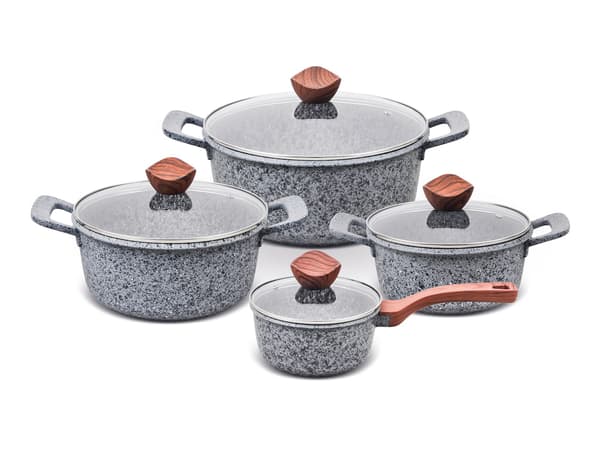 PROMIS GRANIT KOKSTYLSET, 16 CM SÅS, GRYTOR