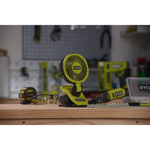 RYOBI USB lithium klemmeventilator sæt XXX