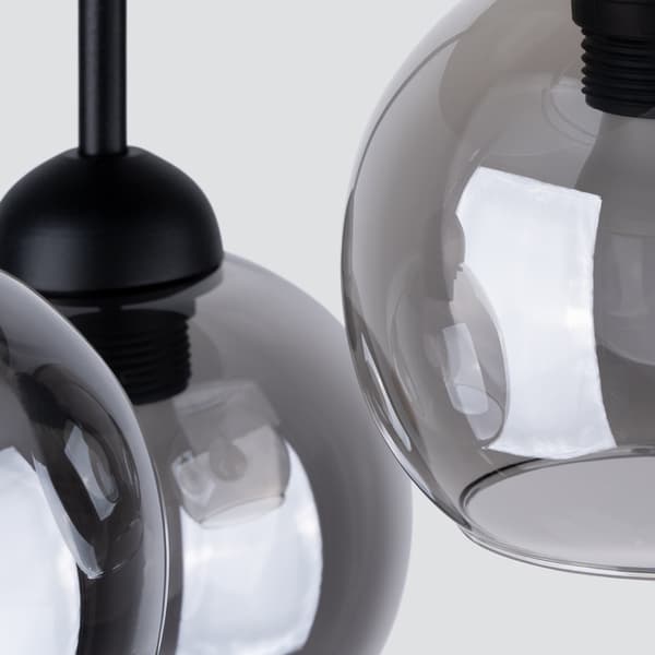 STARFALL 3 TAKLAMPA E27 SVART LUMILO 11.119.40