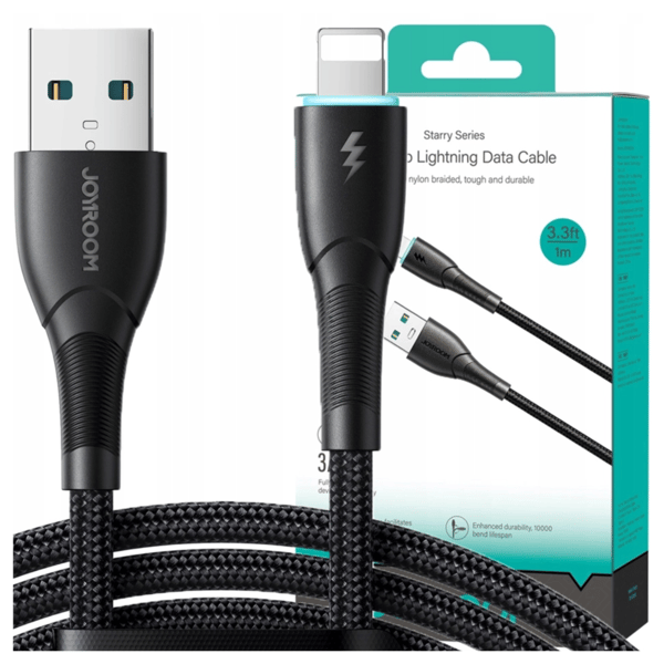 Kabel Joyroom Starry Series SA32-AL3 3A USB-A / Lightning 1m - sort