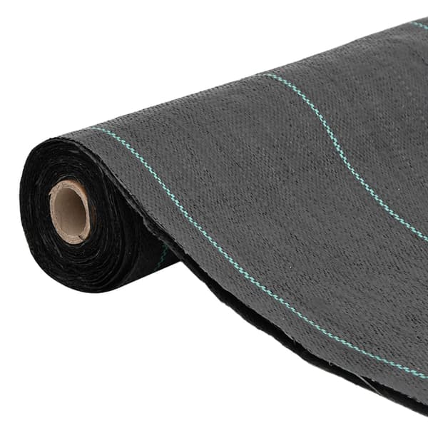 vidaXL antiukrudts agrotekstil, sort, 1,5x50 m, PP