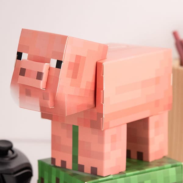 Itse koottava säästöpossumalli - Minecraft