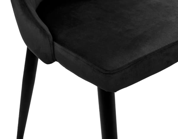 LORIENT VELVET svart sammetsfåtölj