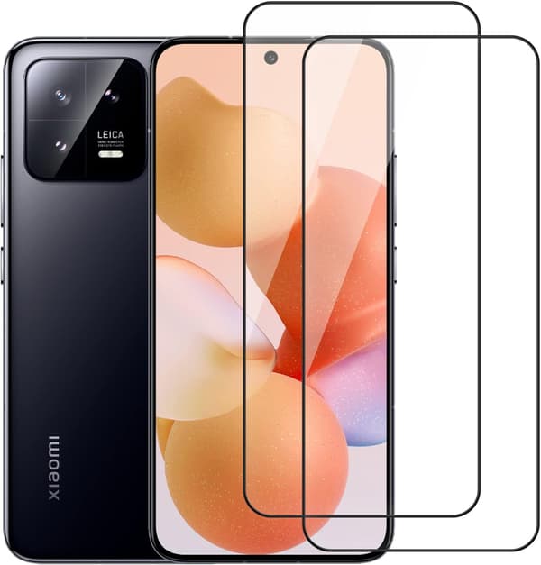 2x 9H HÆRDET GLAS TIL XIAOMI 13 STÆRKT, HÅRDT, HOLDBART, RESISTENT