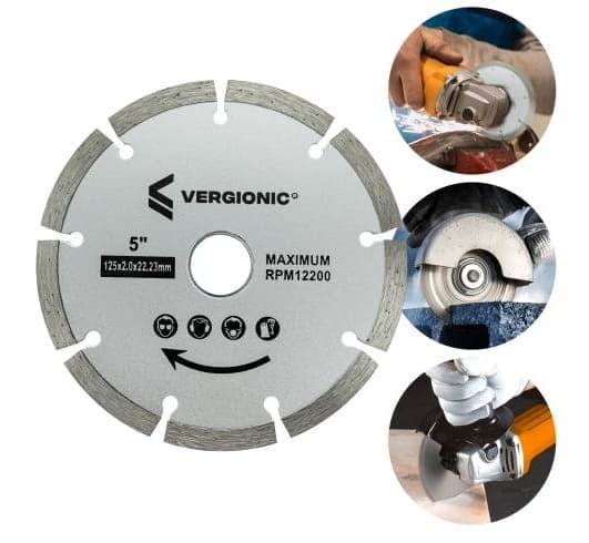 Diamantklinga för betongkuber 125mm segmenterad