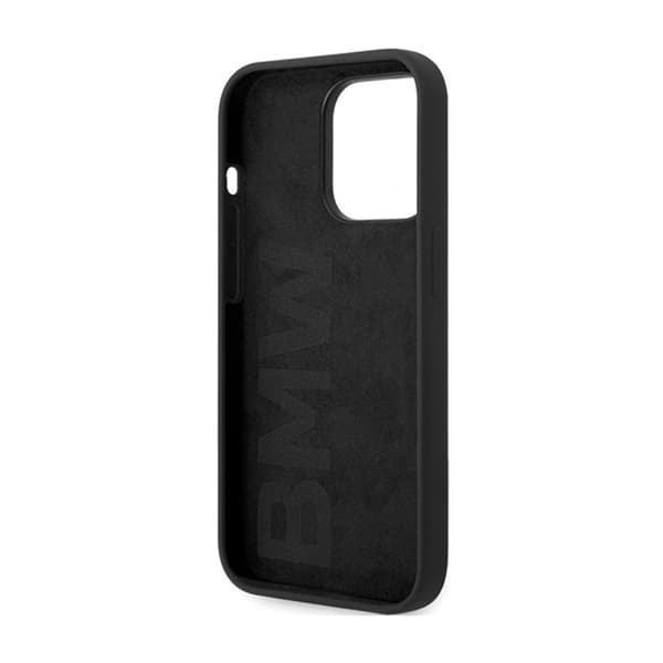 BMW Signature flydende silikone MagSafe - iPhone 14 Pro cover (sort)