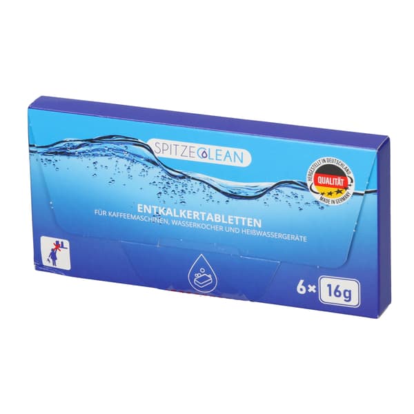 Afkalkningstabletter til kaffemaskiner, Spitze Clean 6x16g