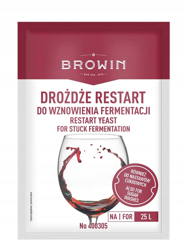 RESTART-jäst för vinmäsk för 25 l