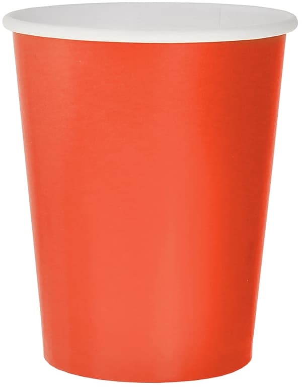 Punaiset paperikupit 250ml 14 kpl.
