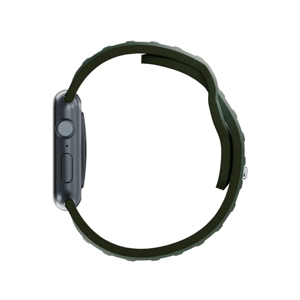 38/40/41/42 mm mørkegrøn (lille) - 3mk silikone urrem til Apple