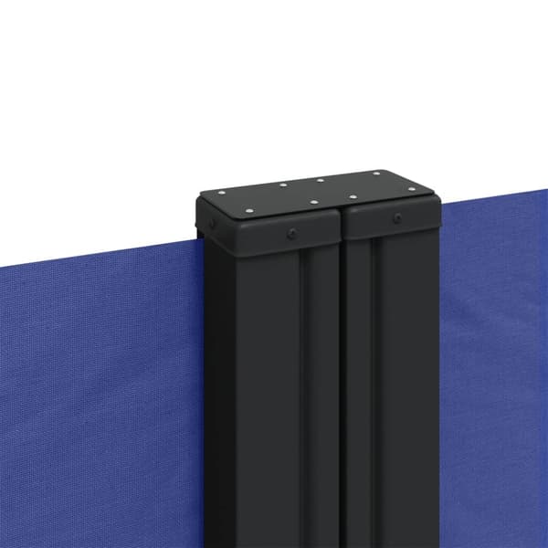 vidaXL udtrækkelig sidemarkise blå 200x1200 cm