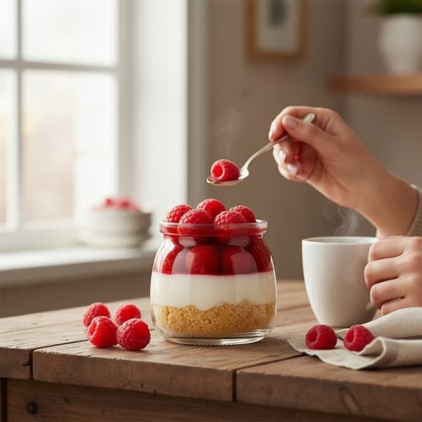 Dessertbehållare 100ml glasburk för yoghurtpudding honung present 5x slät