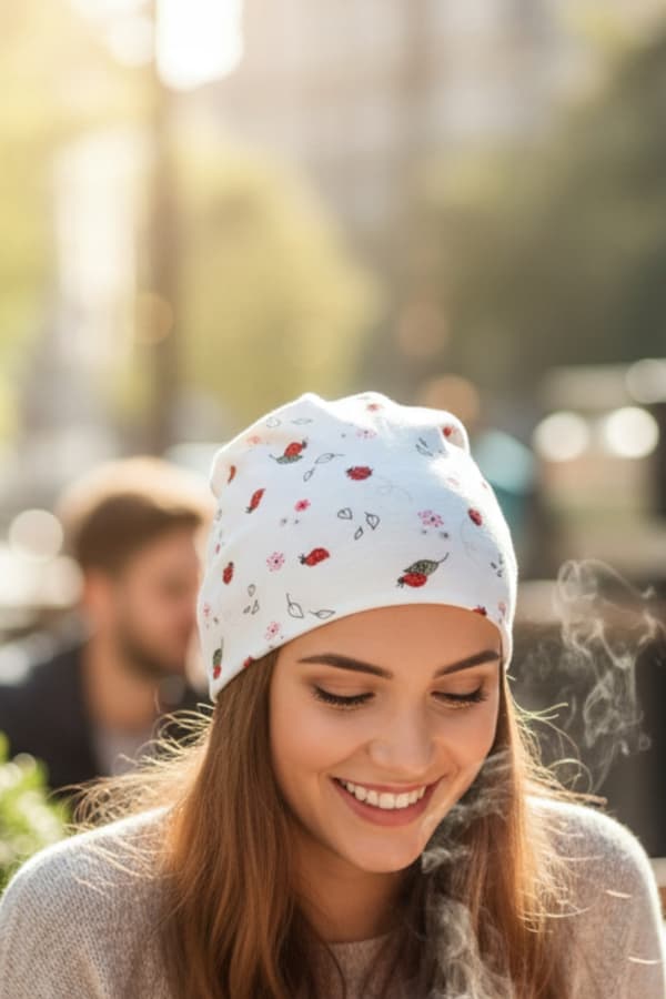 Gaya Comfort Ladybug Bomullssovmössa Efter Kemoterapi