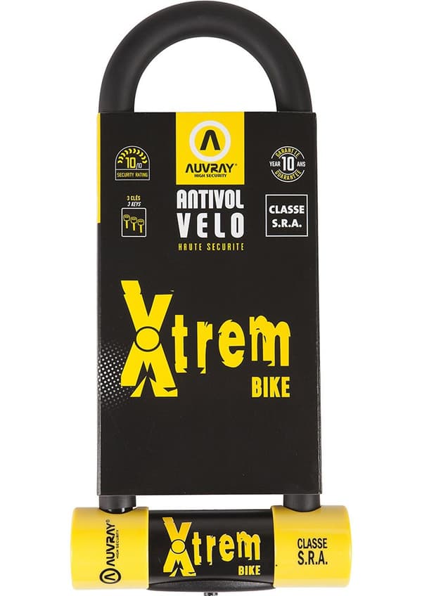 AUVRAY U-LOCK U-XTREM lås 80 x 250 mm, stiftdiameter 16 mm