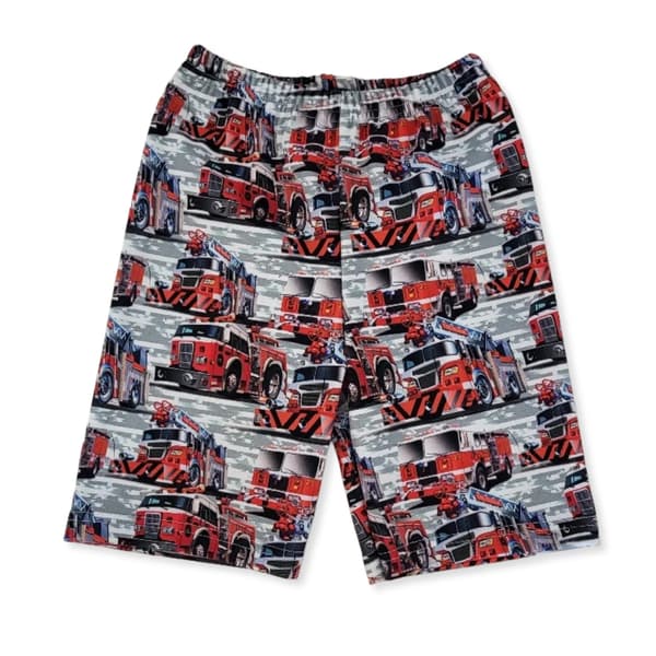 SOMMAR 122 PYJAMAS FÖR POJKAR, kortärmad BOMULL, BRANDKÅR