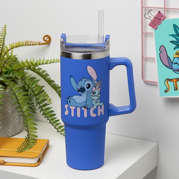 Termosmugg med sugrör Lilo i Stitch - Disney
