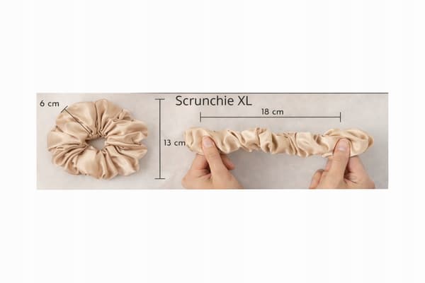 SÆT MED 3 HÅRBÅND satin elastik 13 cm PINK ECRU BEIGE