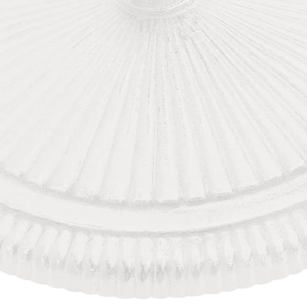 vidaXL parasolfod hvid 45x45x30 cm støbejern