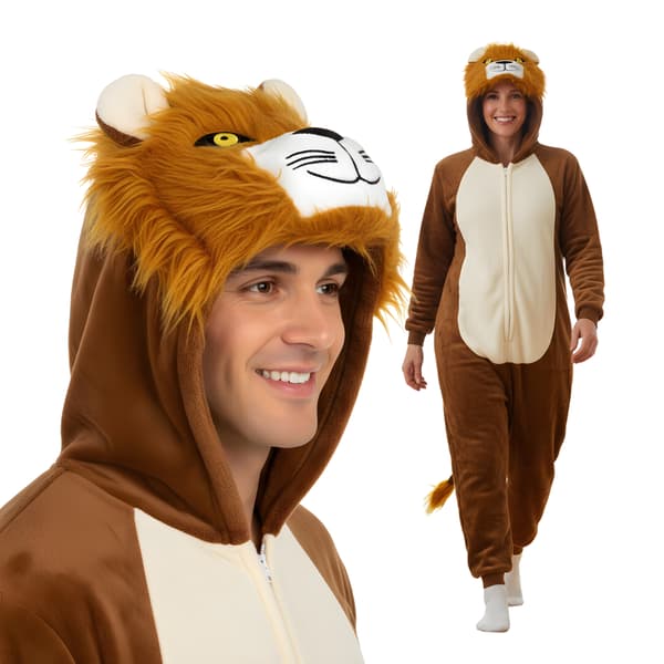 Onesie Kigurumi pyjamasdräkt lejon L 165-175cm