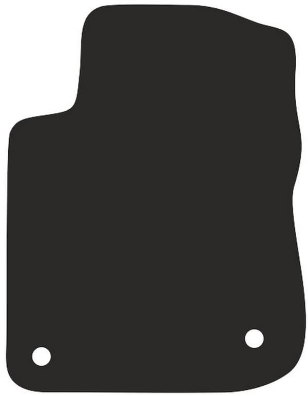 polyamid førermåtte til: Peugeot 208 I hatchback 2012-2019 gummibelagt førermåtte