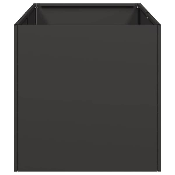 vidaXL urtepotte sort 40x80x40 cm koldvalset stål