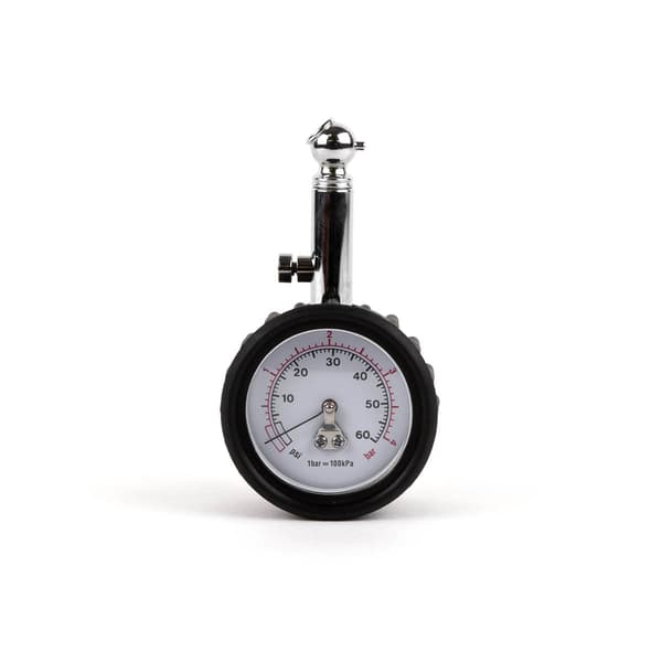 Professionelt X-grip Pointer Manometer 0-6 PSI 0-4 BAR Holdbar