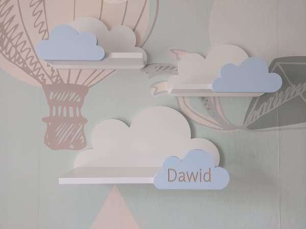 MOLI Cloud-hylder med navn - Premium