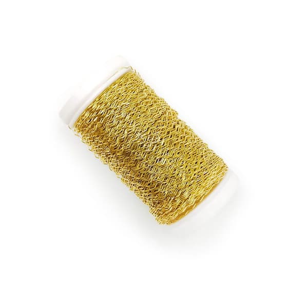 Blomstertråd - Bølgepap - Guld - 70m