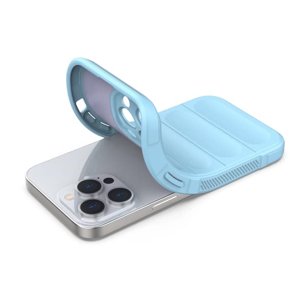 Magic Shield-cover til iPhone 13 Pro, fleksibelt pansret cover, lyseblå