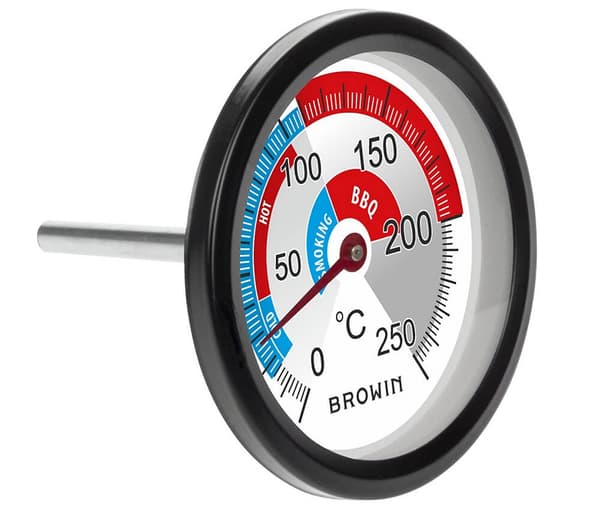 Røger- og grilltermometer 0-250°C