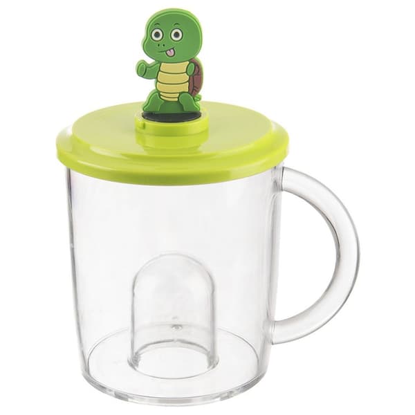 Barnmugg med sköldspaddefigur gul 240 ml