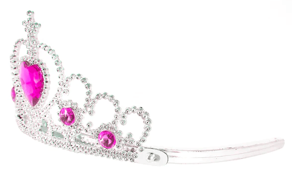 Prinsessa Silver och Rosa Kostymtillbehör