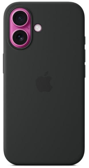 APPLE Silikone-etui med MagSafe til iPhone 16 Sort MYY13ZM/A