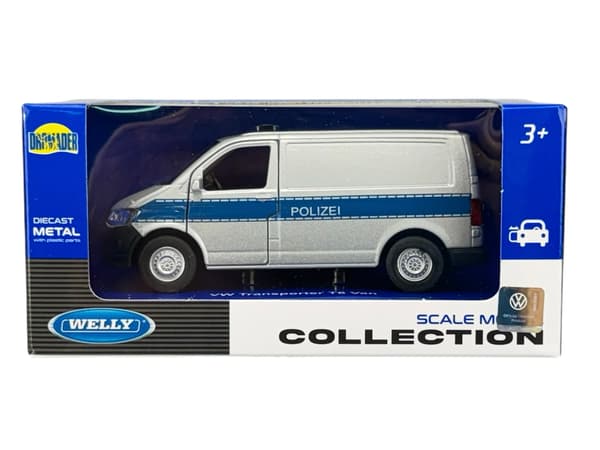 Welly VW -kuljetusauto T6 VAN polizei 1:34 43762