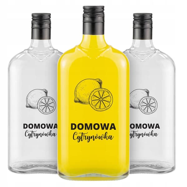 10x KLASSISKA flaskor 500ml med tryck HEMGJORD CITRONVODKALIKER FÖR ALKOHOL