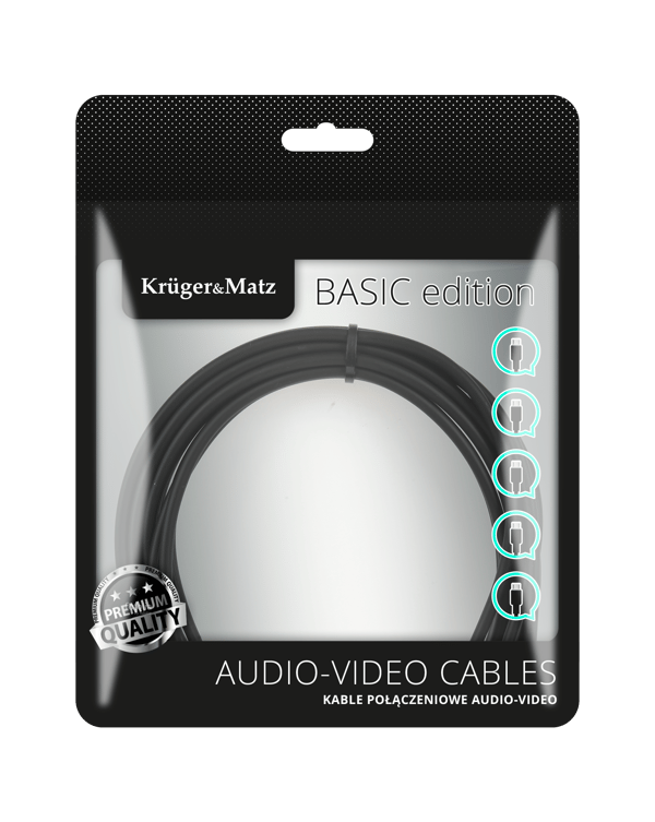 Kruger og Matz jack-RCA ledning Basic