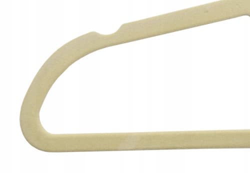 Maxi fløjlsbøjler, sæt med 50, beige