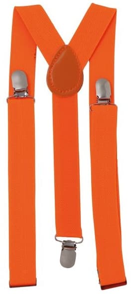 Neonorange Disco-seler med 80'er-outfit
