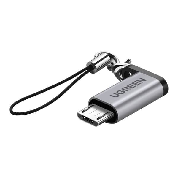UGREEN US282 USB-C till Micro USB-adapter (grå)