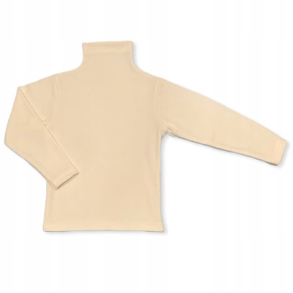 Børne HALV TURTLENECK 122 RIBBET BOMULD ELASTIK DARTOMIK ECRU