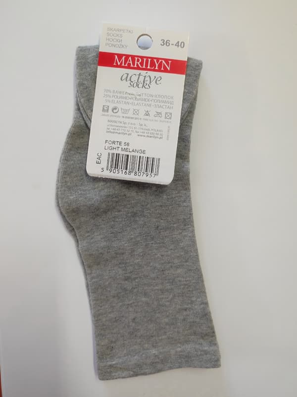 4-pack damsockor FORTE 58 MARILYN ljus melang