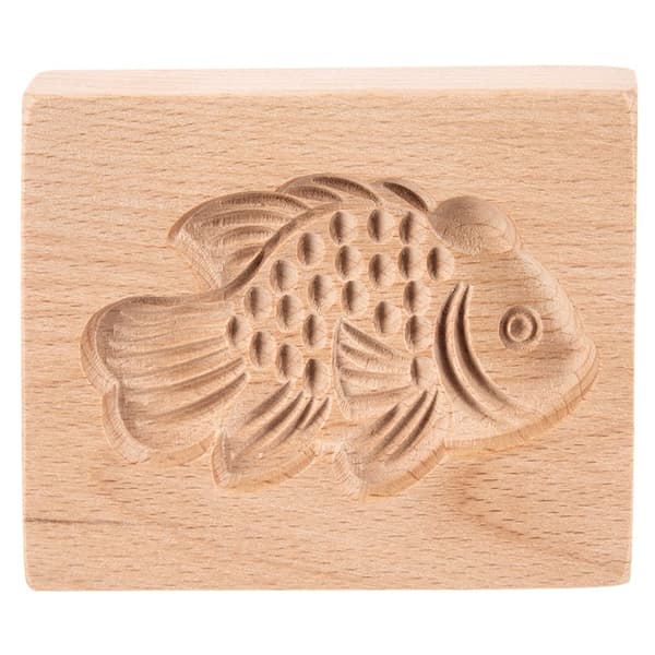 Kakform trä fisk 10x8 cm