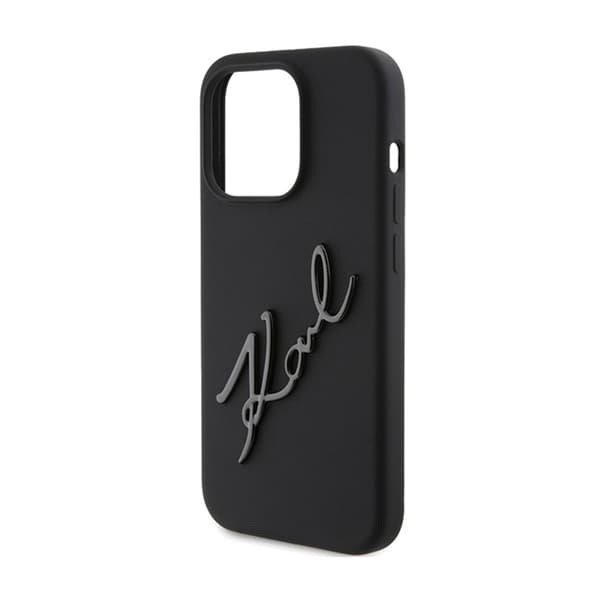 Karl Lagerfeld Silikon Karl Script - iPhone 15 Pro-skal (svart)