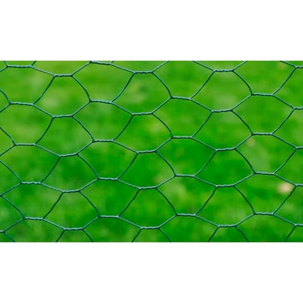 vidaXL PVC-belagt nethegn 25x0,5 m grøn