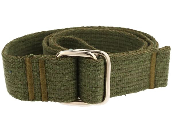 Buksebælte i bomuld 40 mm KHAKI 100 cm